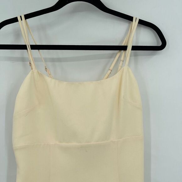 NWT Lovers and Friends Yellow Sleeveless Bodycon Strappy Mini Dress Medium - Picture 2 of 8